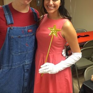 Coral sleeveless dress